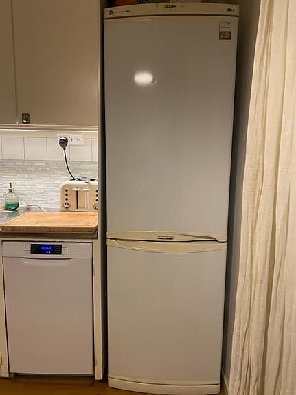 LG kombiskåp kyl och frys vit