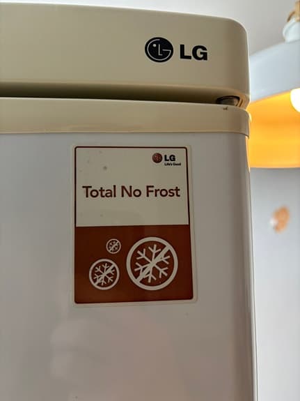 LG kombiskåp kyl och frys vit