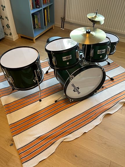 Stagg barntrumset grönt
