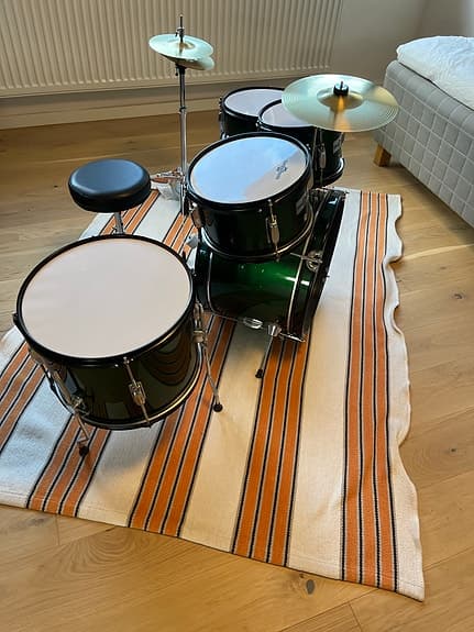 Stagg barntrumset grönt