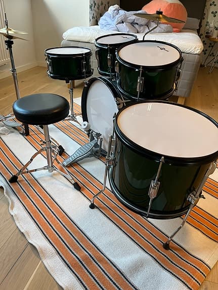 Stagg barntrumset grönt