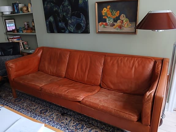 Børge Mogensen lädersoffa 3-sits