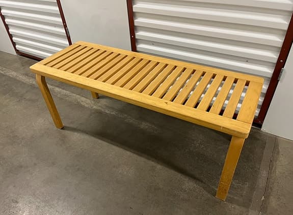 Artek 153A bänk trä natur