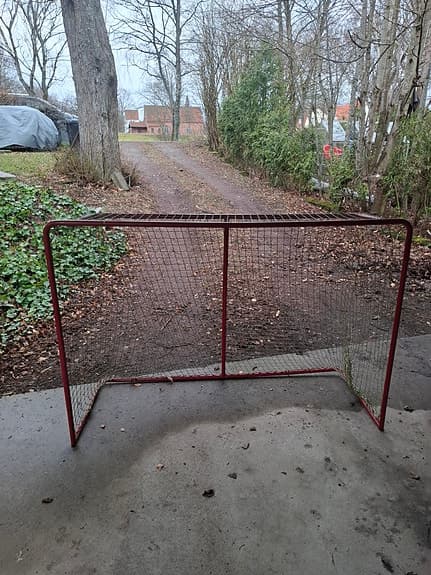 Innebandy / bandy mål metall röd, 2st