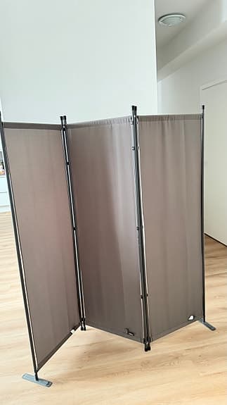 Rumsavdelare i bra skick – 3 paneler