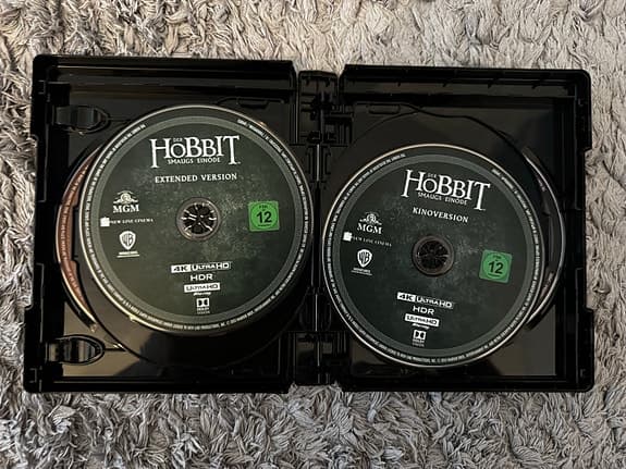 The Hobbit Trilogy 4K UHD Tysk utgåva (Extended+Standard)