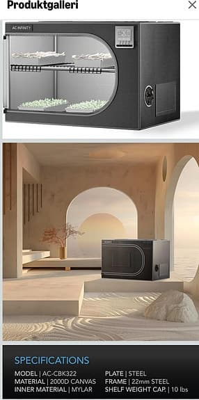 Avancerad odling/växttält