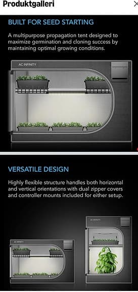 Avancerad odling/växttält