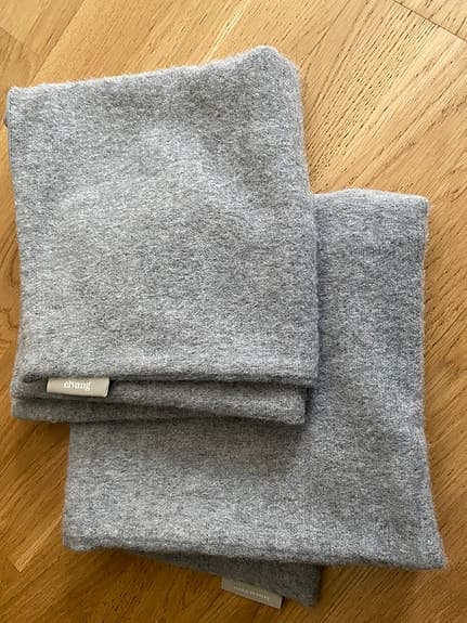 2 kuddfodral från Elvang Denmark i alpackaull och fårull (som nya)