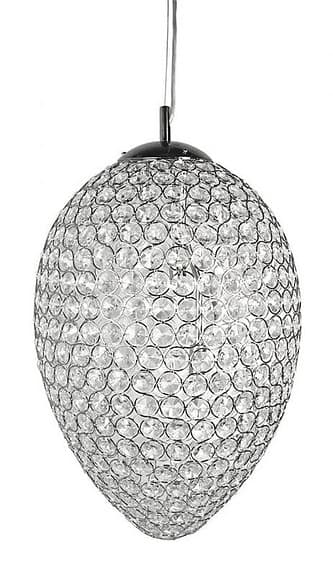 ÄGGET takpendel kristall + vägg-/bordslampa