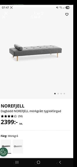 NOREFJELL DAGBÄDD BÄDDSOFFA