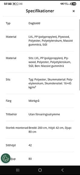NOREFJELL DAGBÄDD BÄDDSOFFA