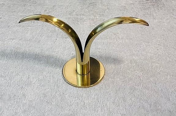 J.E. Rensi  Ystad metall.    Sweden Ljusstake mässing