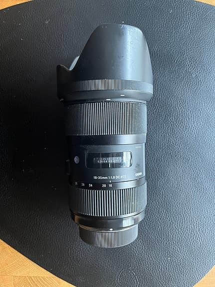 Sigma 18-35mm f/1.8 DC HSM objektiv svart (Nikon) + CPL Filter