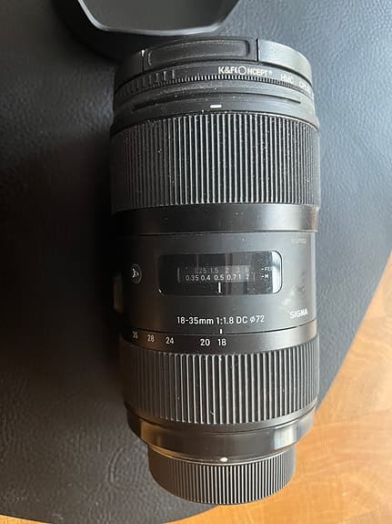 Sigma 18-35mm f/1.8 DC HSM objektiv svart (Nikon) + CPL Filter