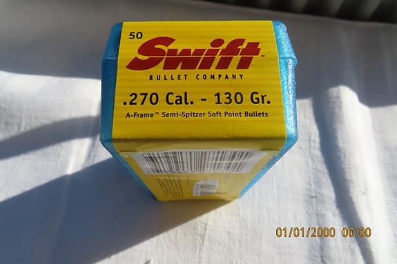 Cal. 270 W jakt kuler
