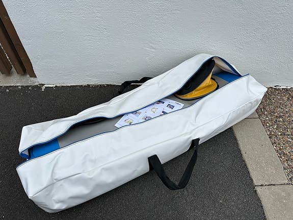 Uppblåsbar gymnastikmatta Air Track 6m lång