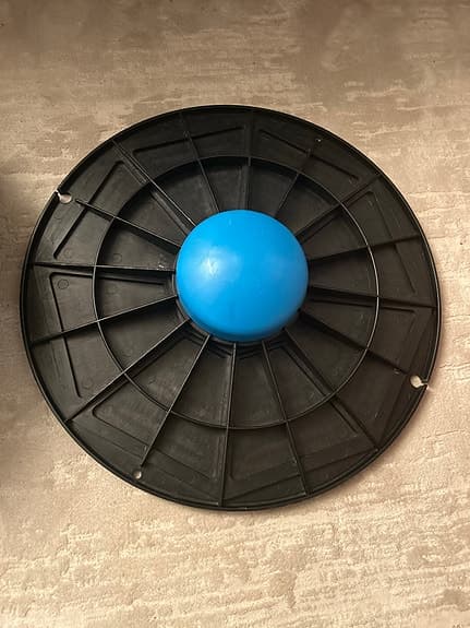 Balansbräda träningsredskap plast svart blå