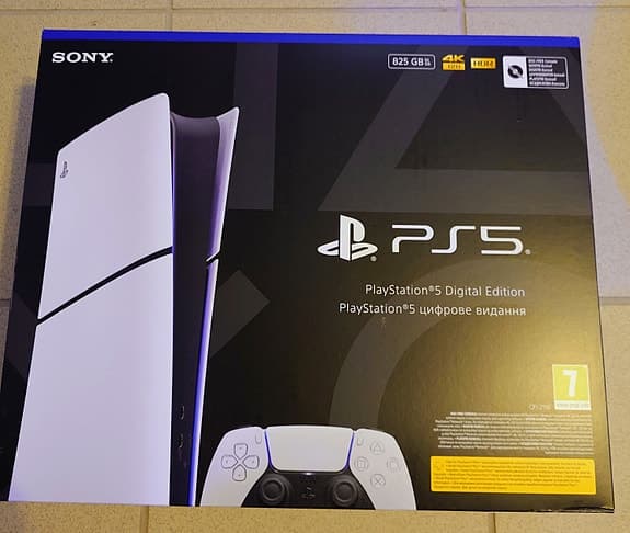 Sony PlayStation 5 Digital Edition spelkonsol vit
