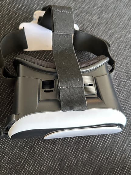 VR-headset svart/vit justerbara band
