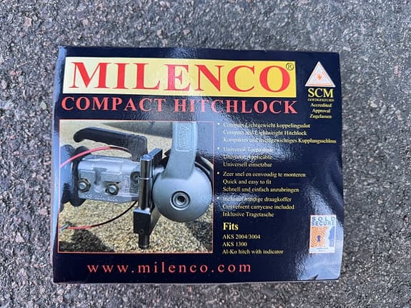 Milenco Compact Hitchlock kopplingslås för släpvagn och husvagn