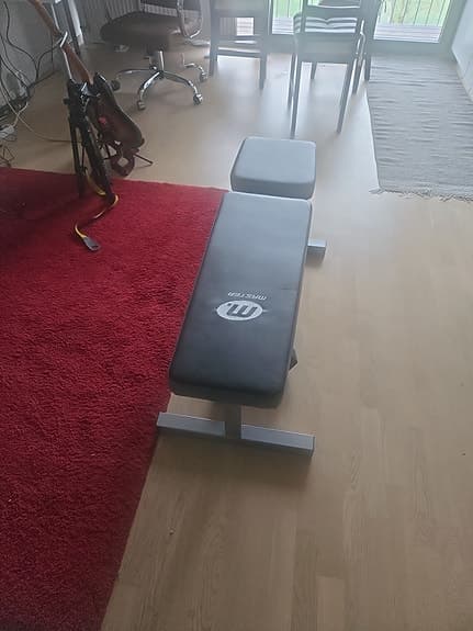 träningsbänk justerbar svart