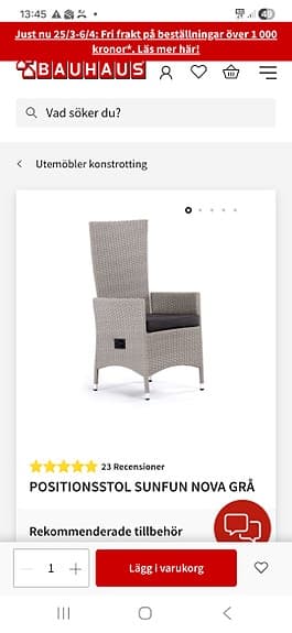 6st  konstrottingstolar med viloläge.