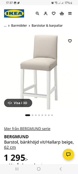 Matgrupp med 4 stolar