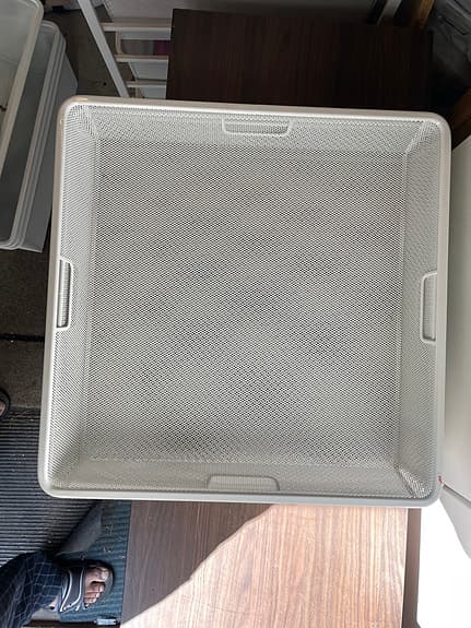 Elfa förvaringskorgar vit metall