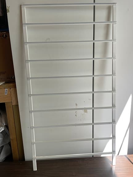 Elfa förvaringskorgar vit metall