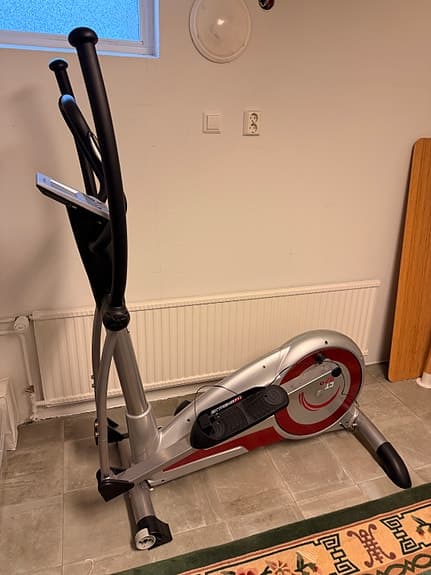 Crosstrainer silver/röd