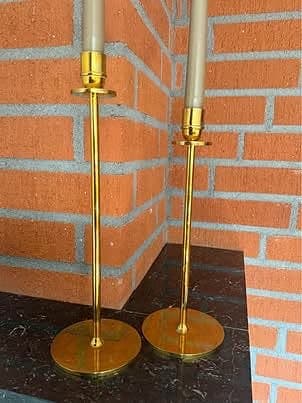 Hilke ljusstakar (tidlös design) - mässing guld