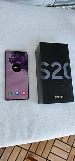 Samsung Galaxy S20 5G mobiltelefon 128 GB phantom gray TOPPSKICK!