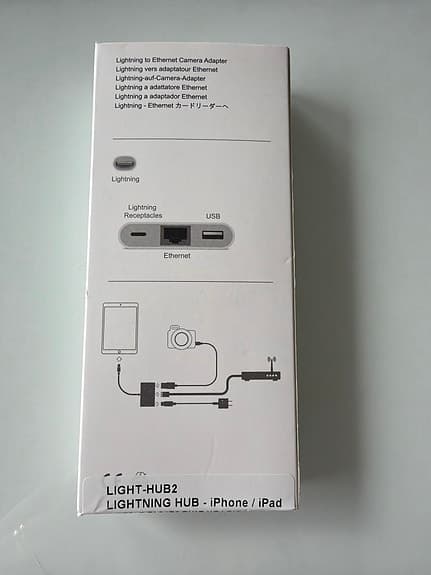 Apple Lightning to Ethernet Camera Adapter nätverks- och kameraadapter vit