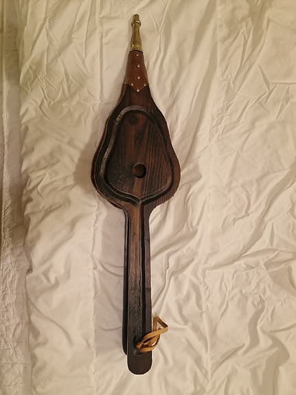 Blåsbälg för eldstad