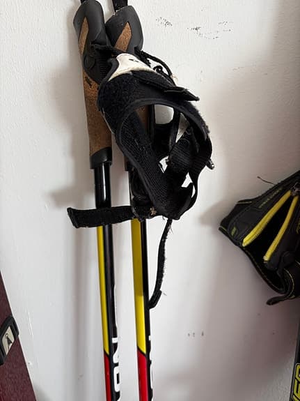 Salomon längdstavar rullskidspets 165 cm or svart/gul