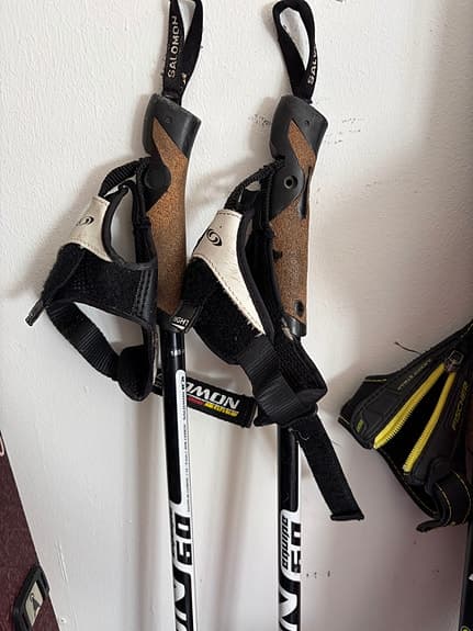 Salomon längdstavar rullskidspets 165 cm or svart/gul