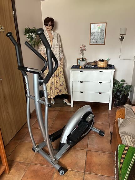 Crosstrainer silver/svart
