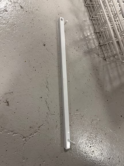 Trådbackslådor med skenor för 60-garderob - 6 st grunda