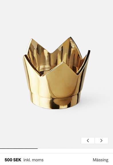 Svenskt Tenn Ljusstake Kronan På Verket mässing