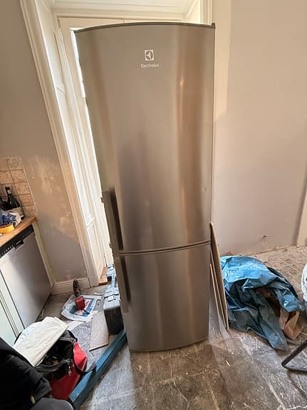 Electrolux kombiskåp kyl och frys rostfritt stål