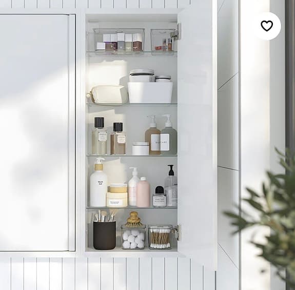 IKEA ÄNGSJÖN - Väggmonterat badrumsskåp med spegeldörr vitt