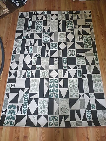 Utematta matta altan ute Interiören