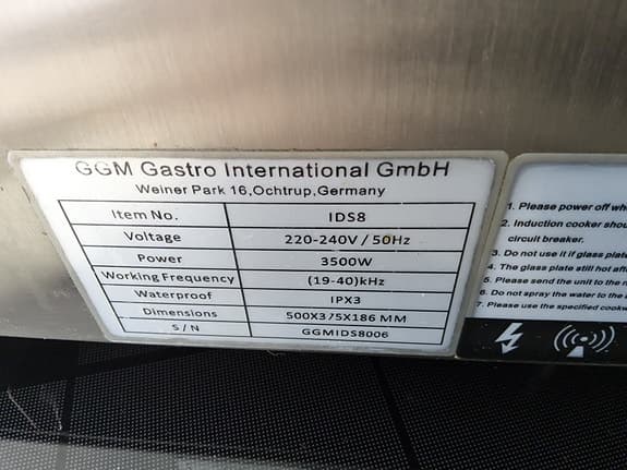 PIZZAUGN, WOK INDUKTION GGMGASTRO