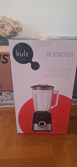 Kulz blender glasbehållare svart/silver