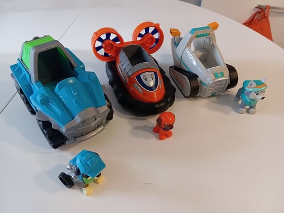 Paw Patrol lekfordon och figurer set plast flerfärgad
