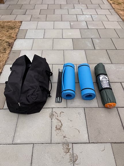 Point Zero Venus 3 tält 3mans med liggunderlag och väska