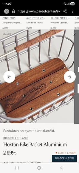 Brooks cykelkorg