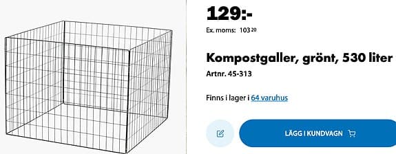 Odlingsmaterial - perlit, krukor, drivhus mm