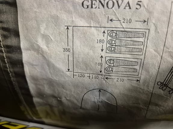 Tält Genova 5 – rymligt familjetält, knappt använt